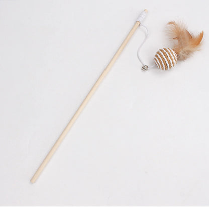 Feather Mouse Stick on a white background 