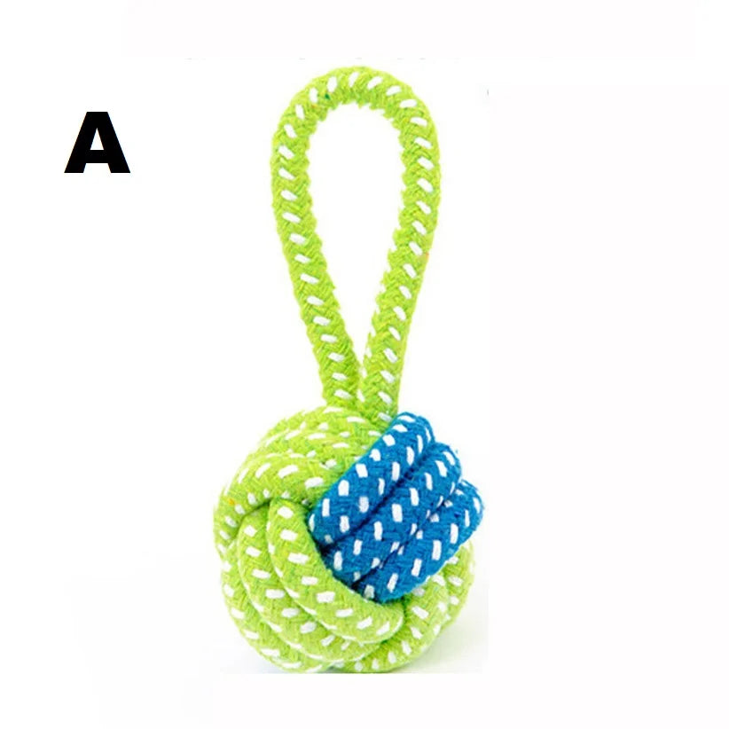 Green and blue Loop Ball toy on a white background 