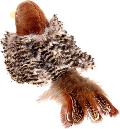 Back view of the Cheepy Chirp Interactive Cat Toy on a white background