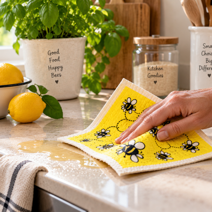 RetroKitchen Bee Sponge Cloth