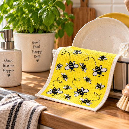 RetroKitchen Bee Sponge Cloth