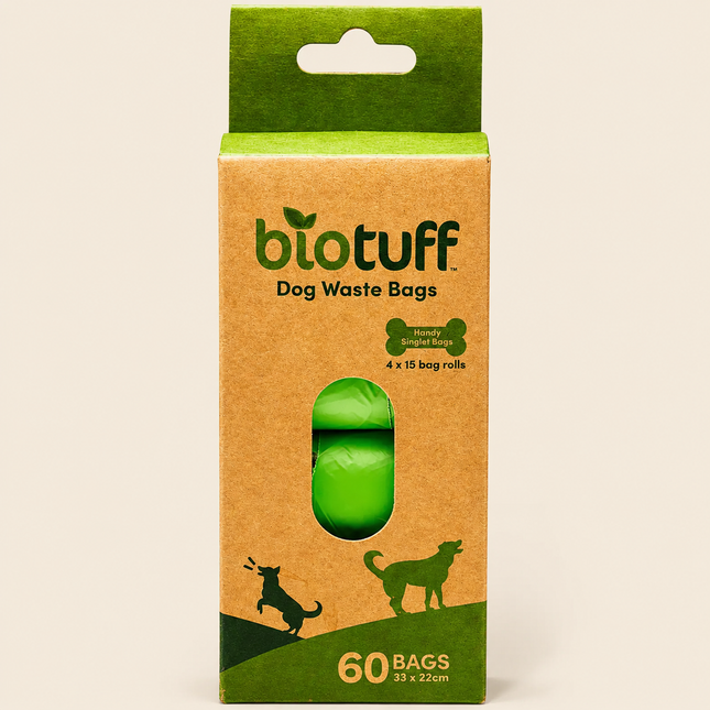 Biotuff Dog Waste Bag Refills (60 Bags)