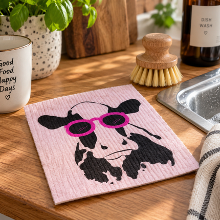 RetroKitchen Cool Cow Sponge Cloth