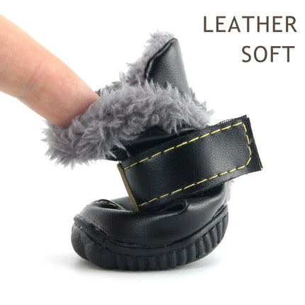 Black Pawfect Winter Boots on a white background 