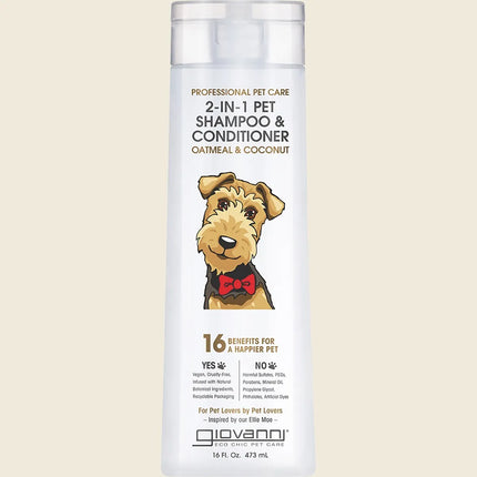 Giovanni Professional Pet Care 2-in-1 Shampoo & Conditioner – 473ml