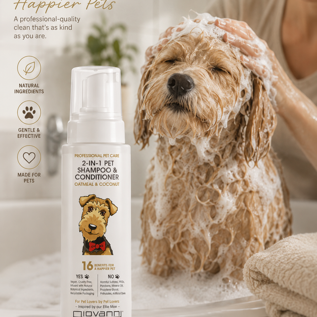 Giovanni Professional Pet Care 2-in-1 Shampoo & Conditioner – 473ml