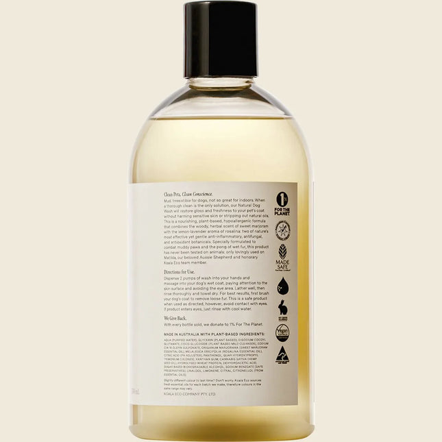 Koala Eco Dog Wash – Marjoram & Rosalina 500ml