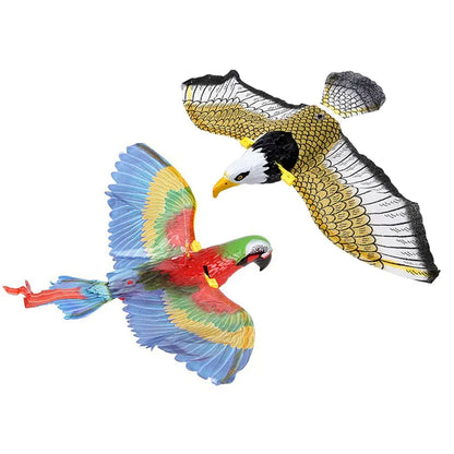 Two variants of the Flapping bird toy on a white background
