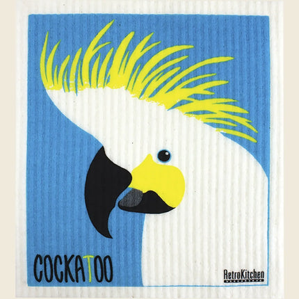 RetroKitchen Cockatoo Sponge Cloth