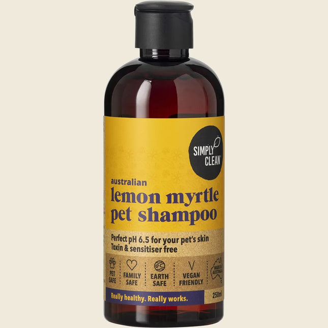Simply Clean Lemon Myrtle Pet Shampoo – 250ml