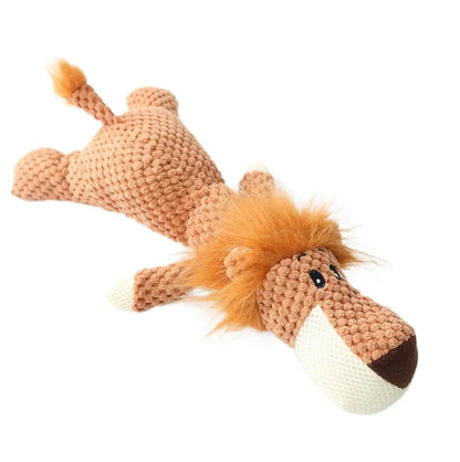 lion munchie chew toy white background