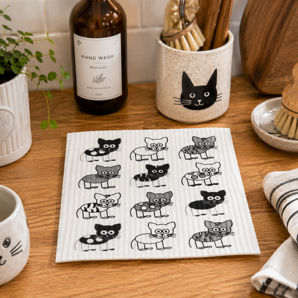RetroKitchen Cat Sponge Cloth