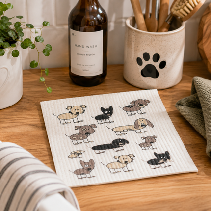 RetroKitchen Dog Sponge Cloth