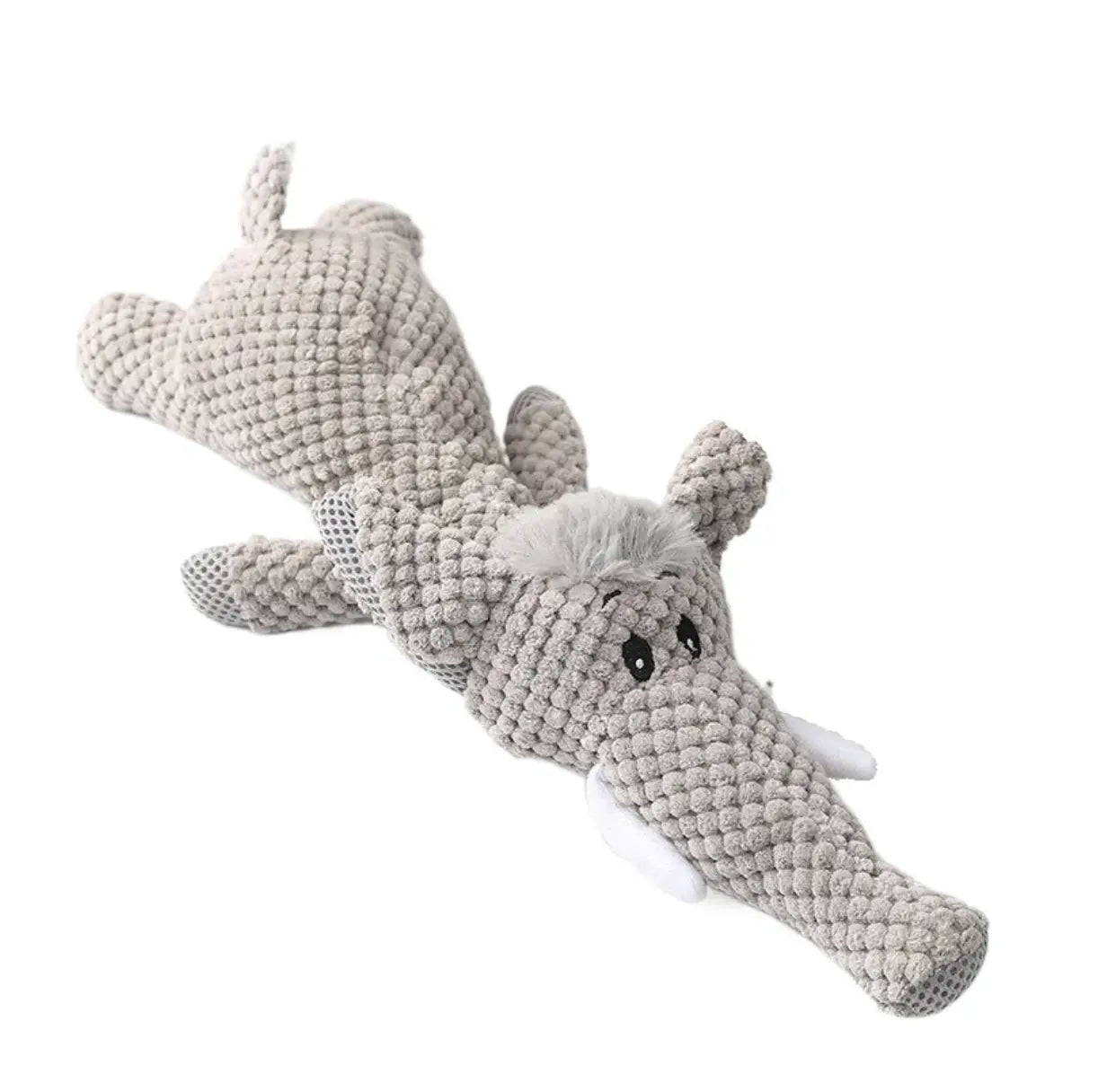 elephant munchie chew toy white background