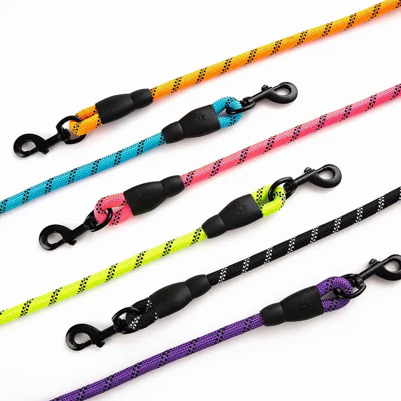 Six color varieties of the Power Leash on a white background 