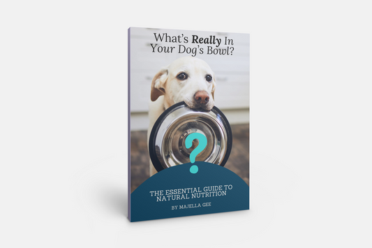 Book- What's Really In Your Dog's Bowl? shown on a white background.