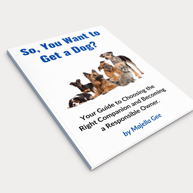 Book - So, You Want to Get a Dog? shown lying flat on a white background
