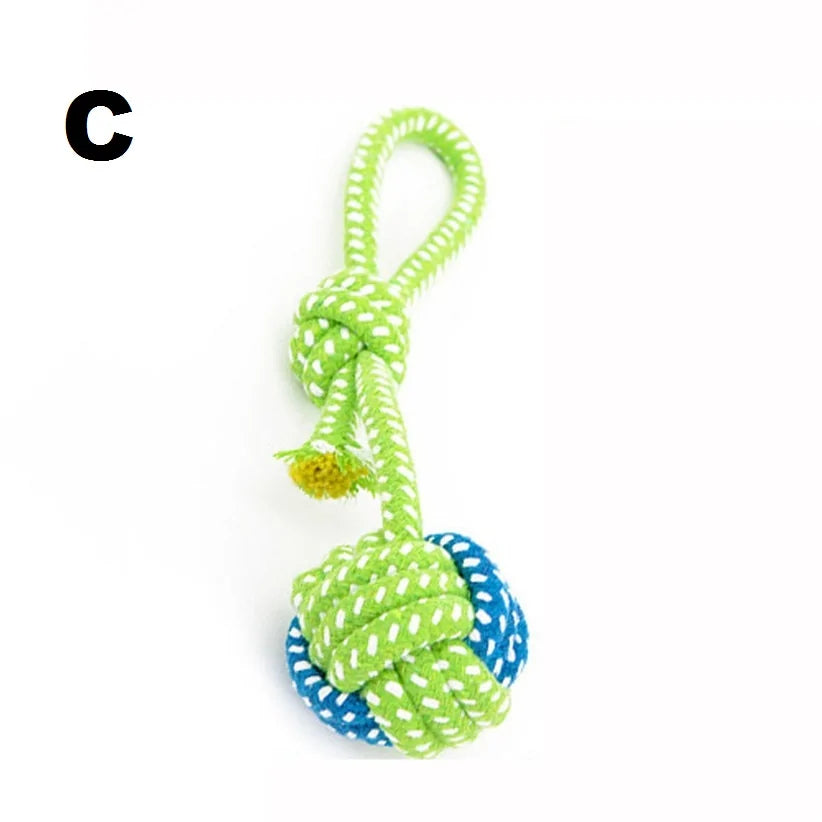 green and blue ball knot  toy on a white background 