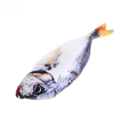 white background, fish toy. 